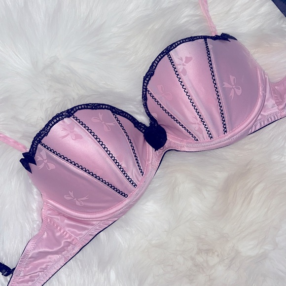 34C/S 34D Vs Victoria’s Secret Sexy Little Things Vintage Light Pink Bra + panty - Picture 14 of 16